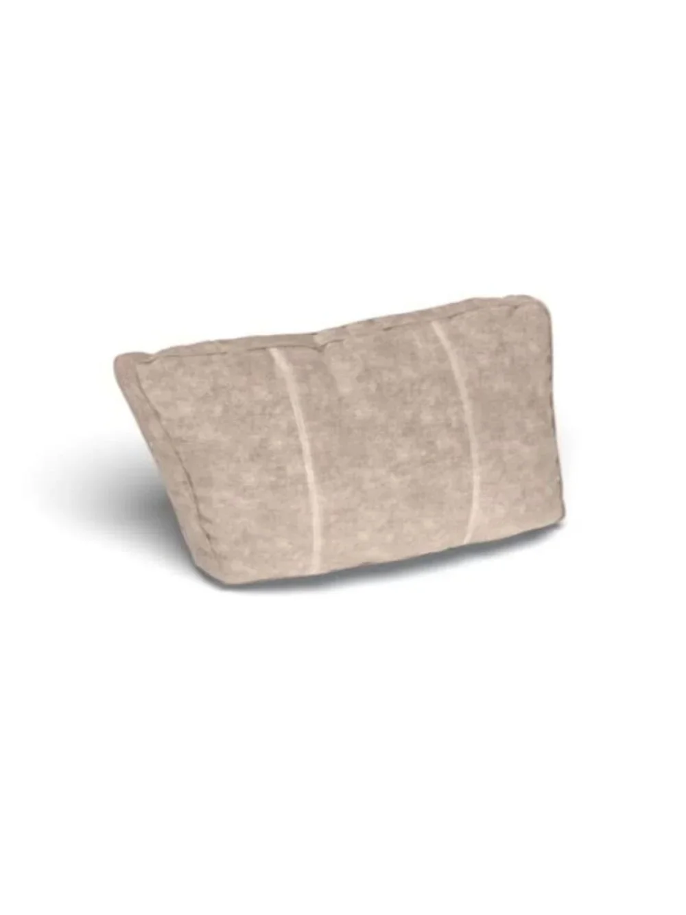 Lovesac Angled Side Pillow Cover: Taupe Combed Chenille